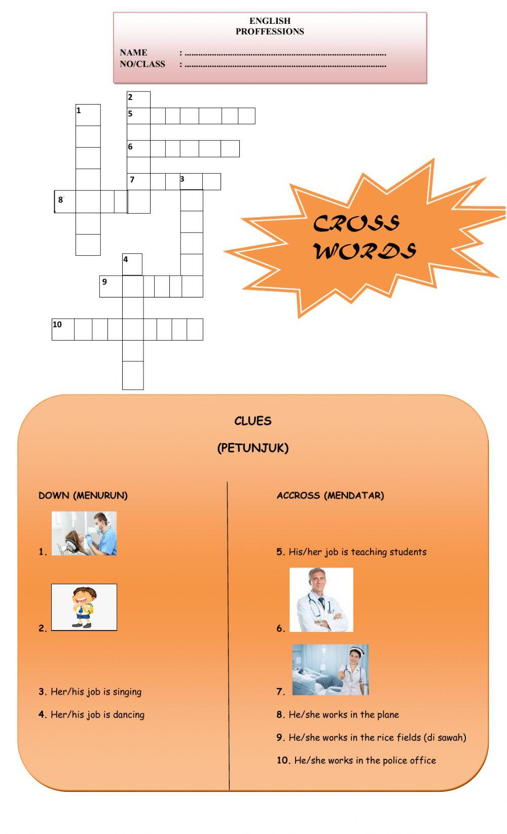 Professions (crosswords)