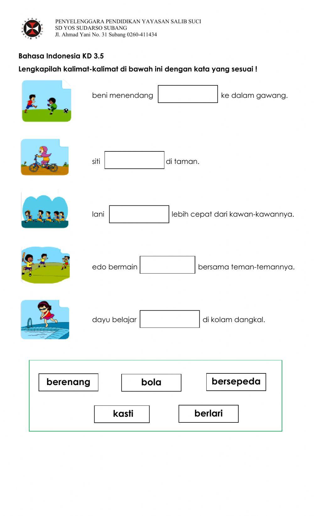 Tematik Tema 2 Kegemaranku