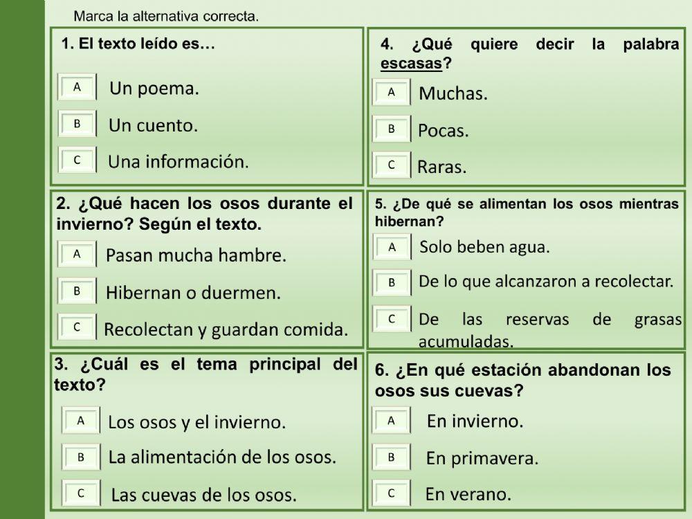 Letra V-comprensión