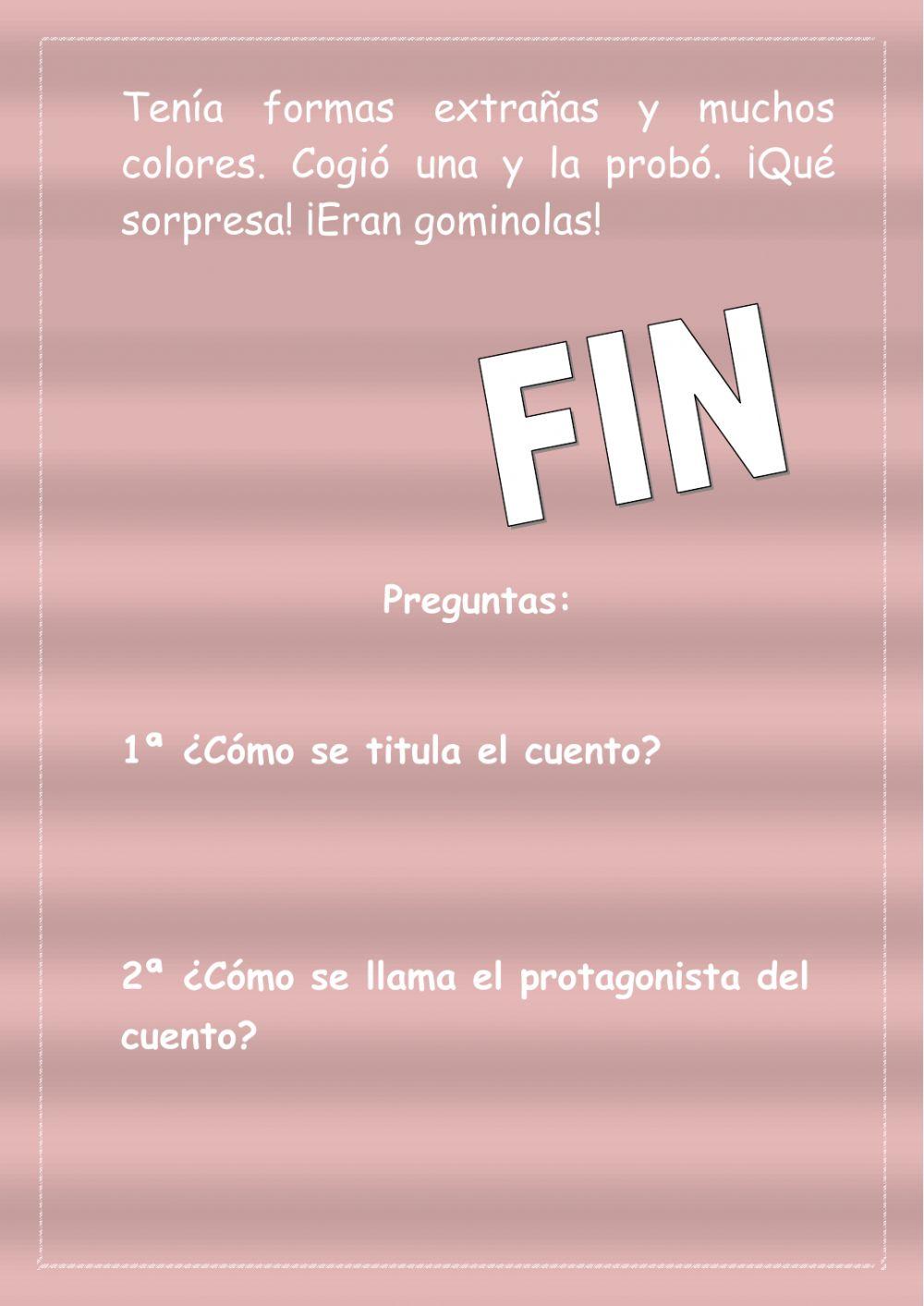 Lectura comprensiva Lectura comprensiva