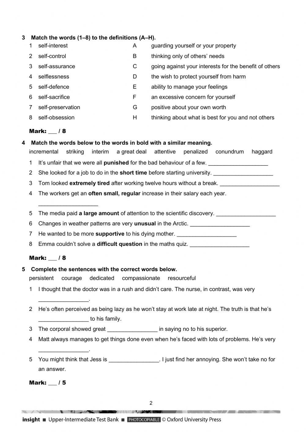 Insight upper i free interactive worksheets 5963078