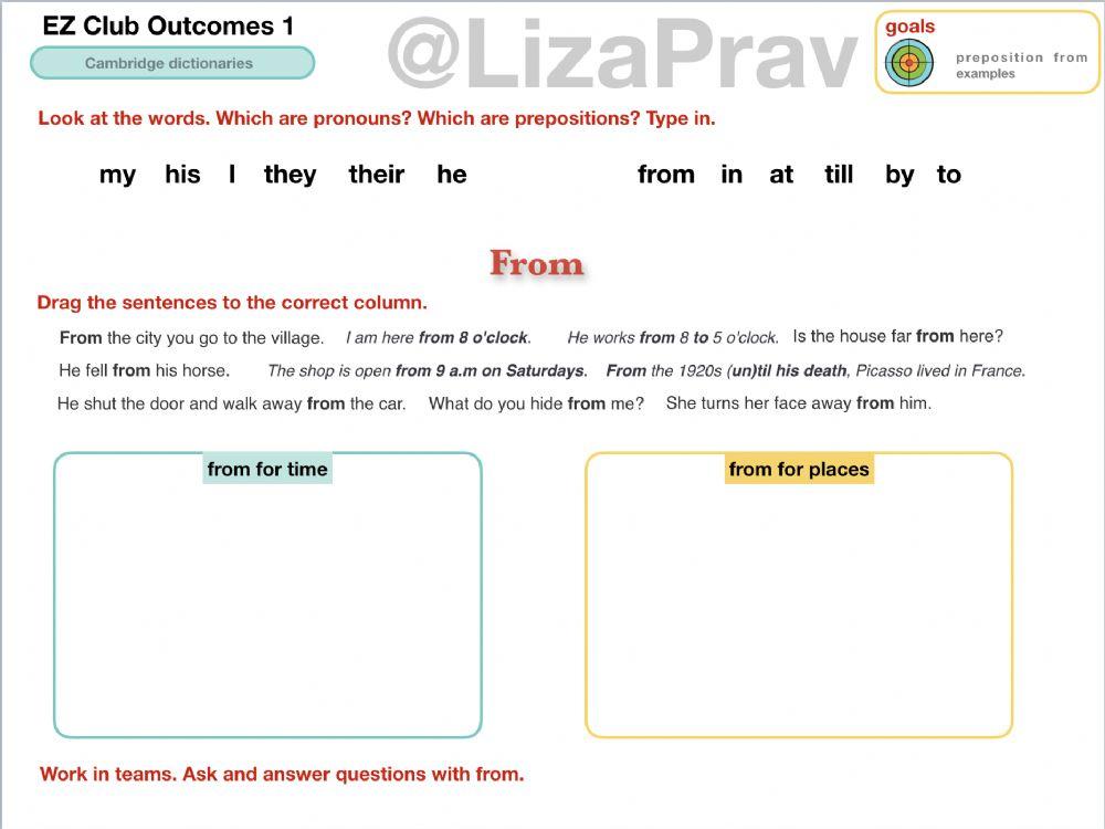 From the preposition