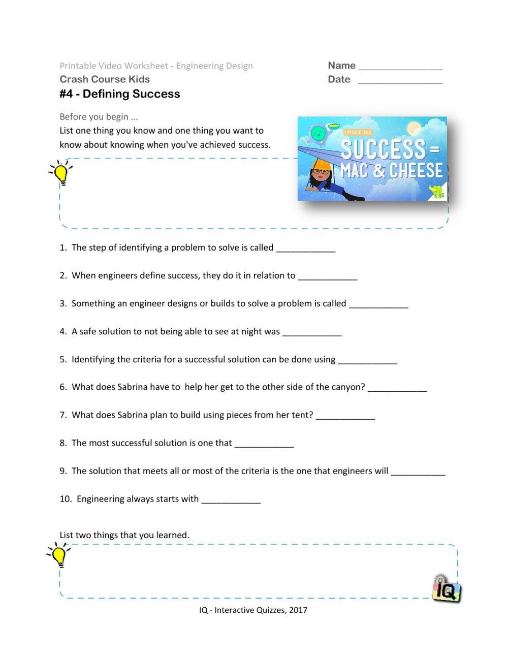 -51 Crash Course Defining Success Video -4