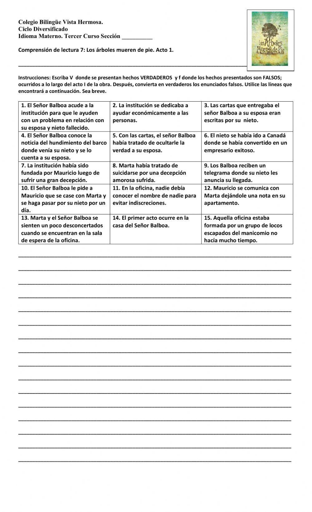 Los árboles mueren de pie