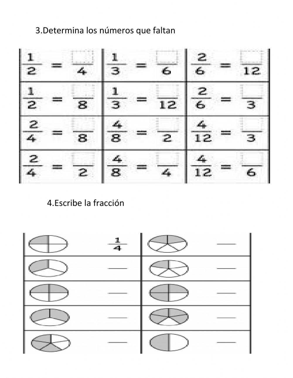 Clase de fracciones equivalentes