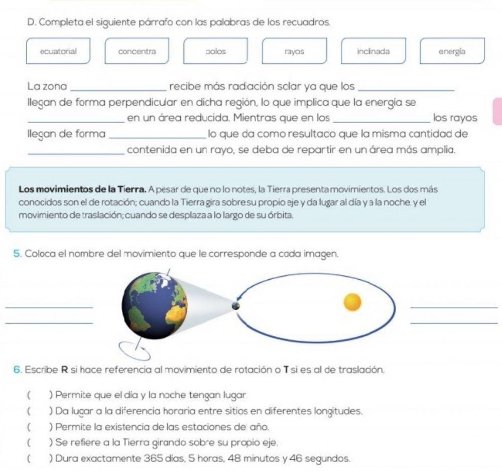Movimientos de la tierra