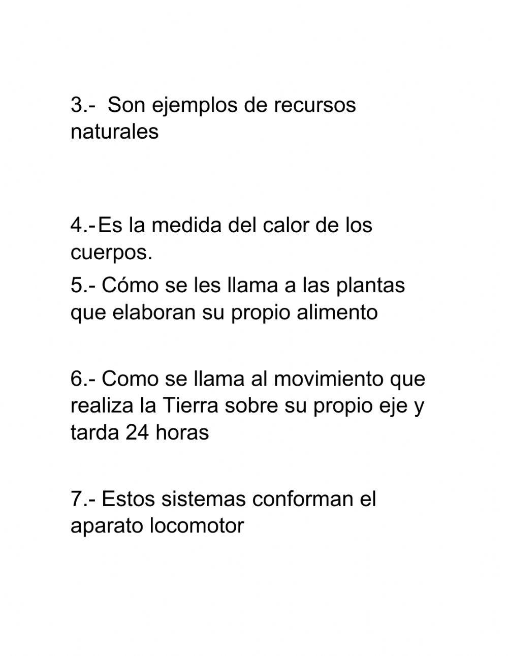 Examen Diagnostico Ciencias Naturales