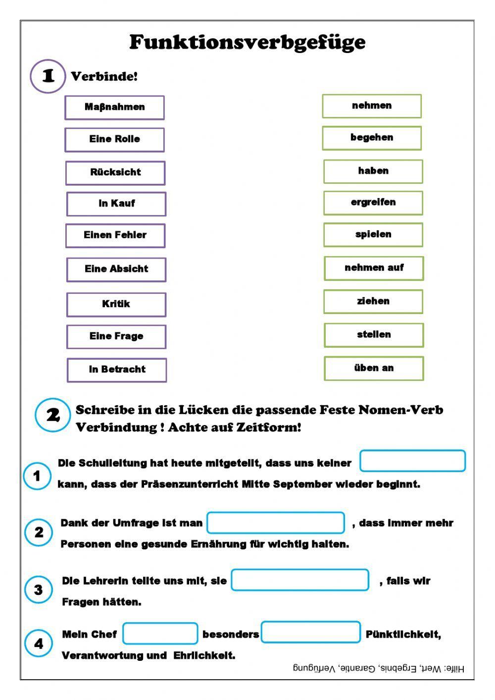 Funktionsverbgefüge