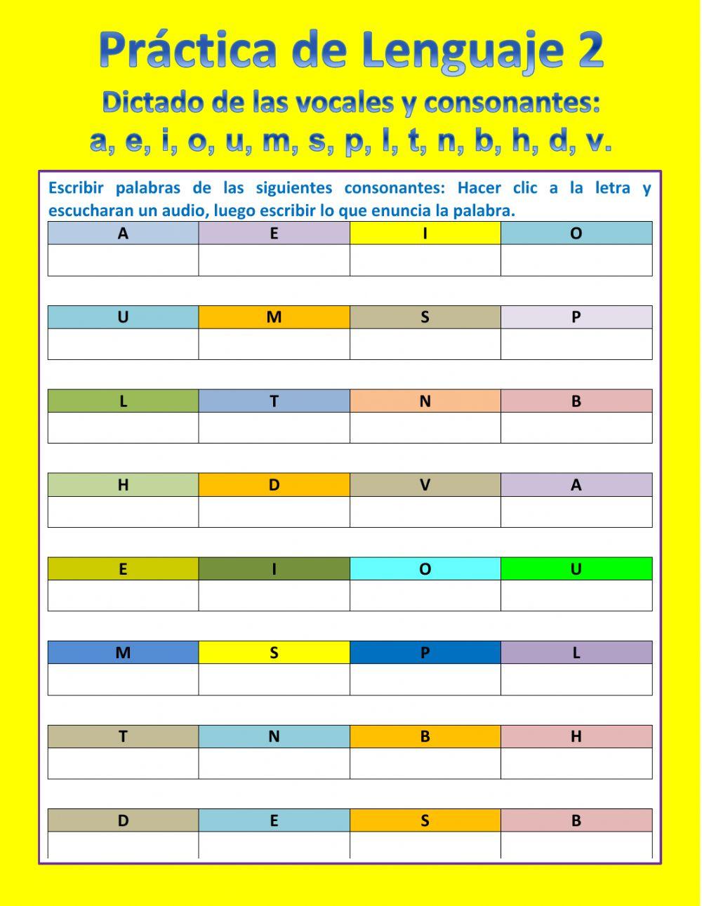 Práctica de lenguaje 2