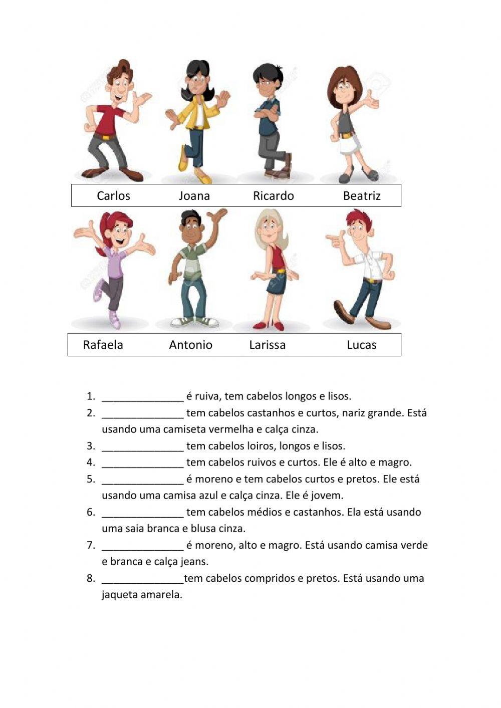 Descrever pessoas