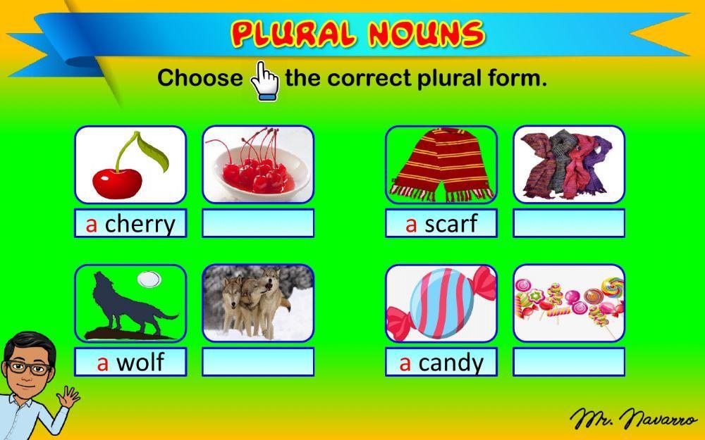 Plural Nouns 3 (Choose the correct plural form)