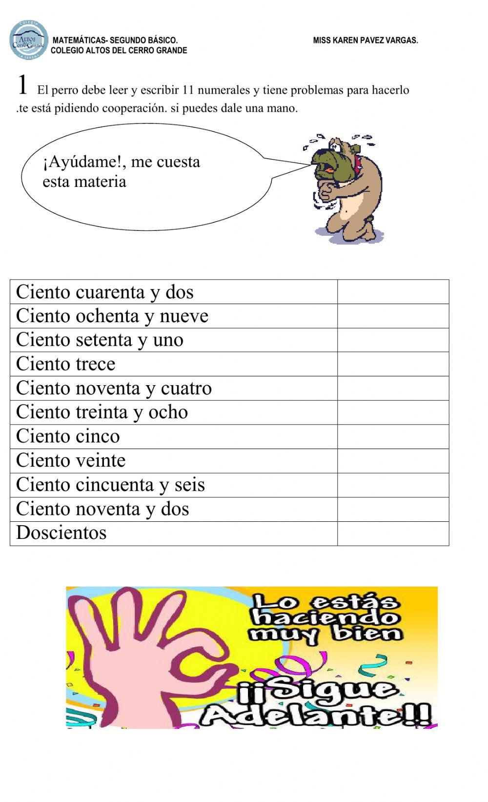 Guía formativa- Números hasta 1000