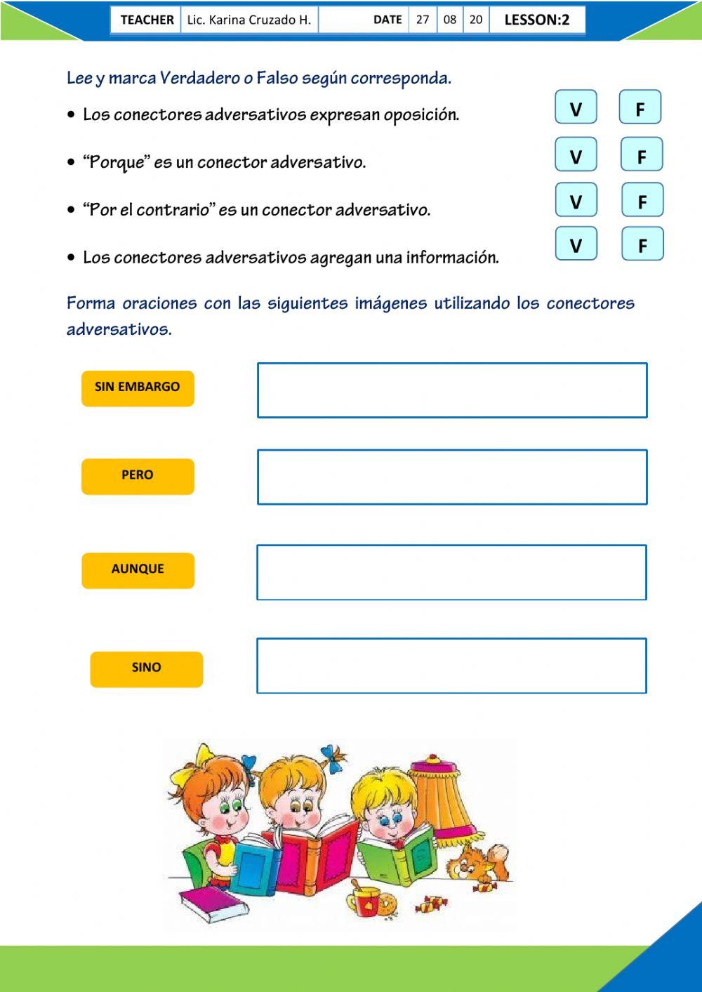 Conectores adversativos