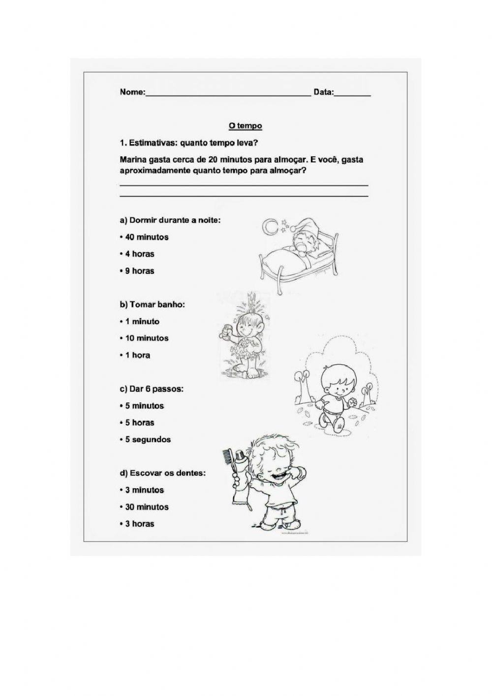 Hora exercise  Live Worksheets