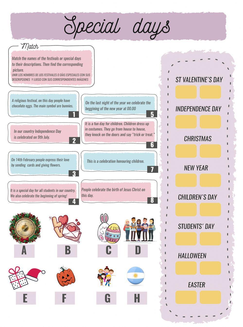 Festivities and celebrations