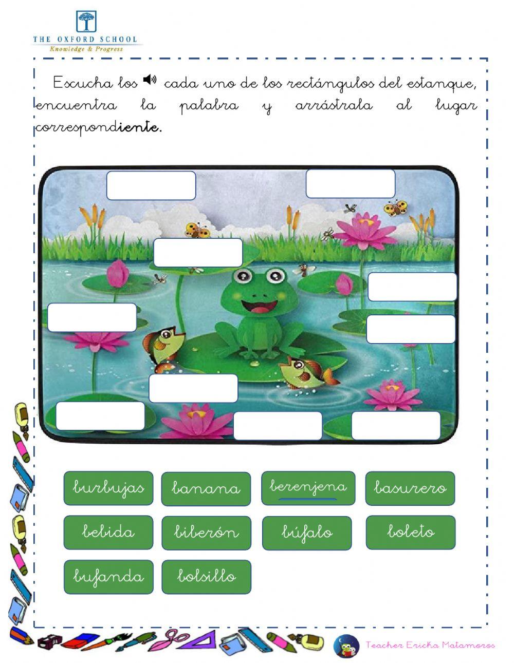 Reconocer palabras con b