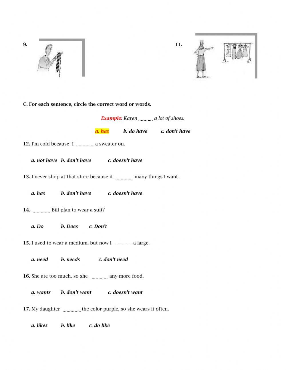 Top Notch Fundamentals Unit 6 Quiz online exercise for Live Worksheets