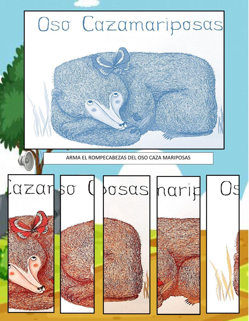 Cuento oso caza mariposas