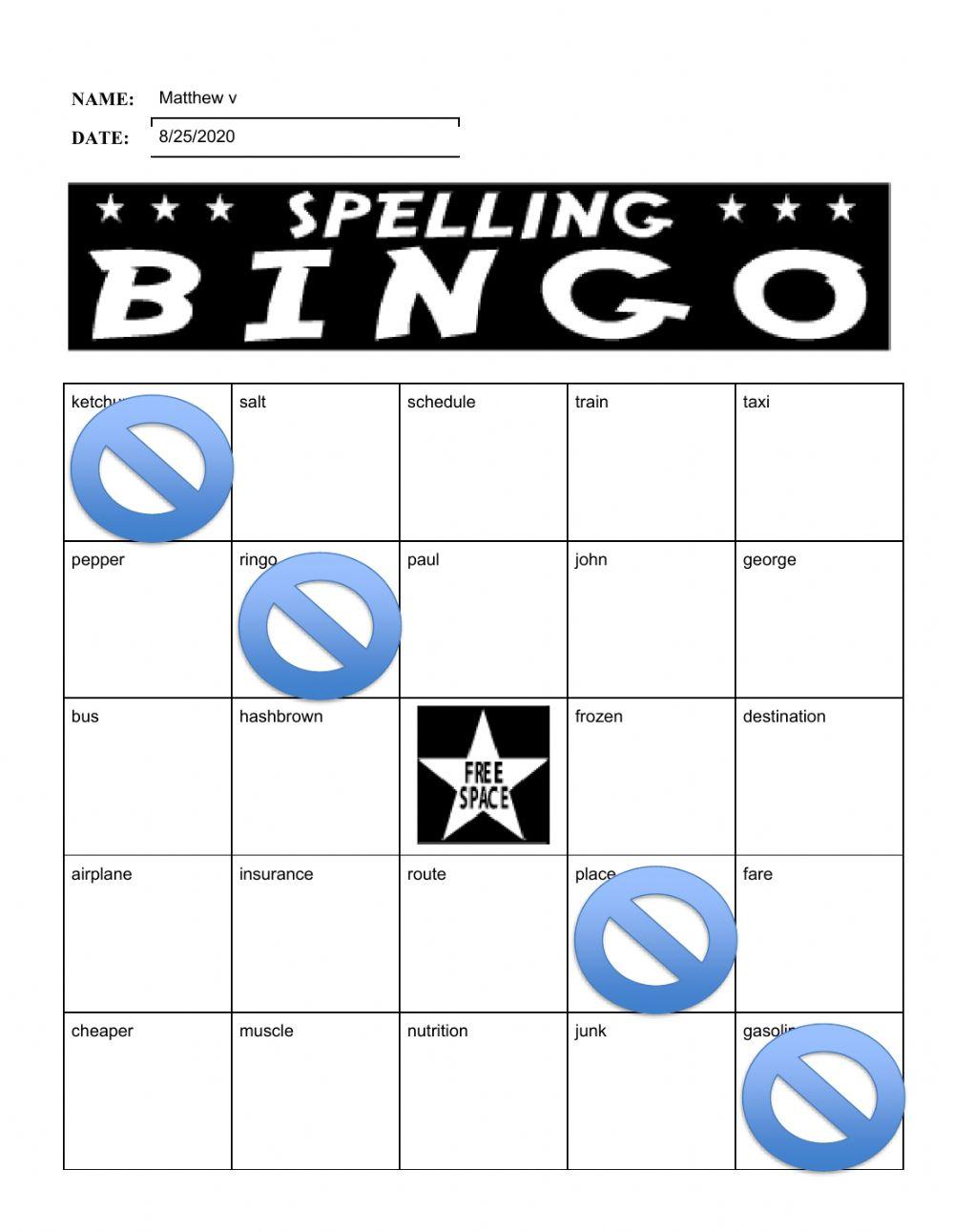 Matthew Bingo -7