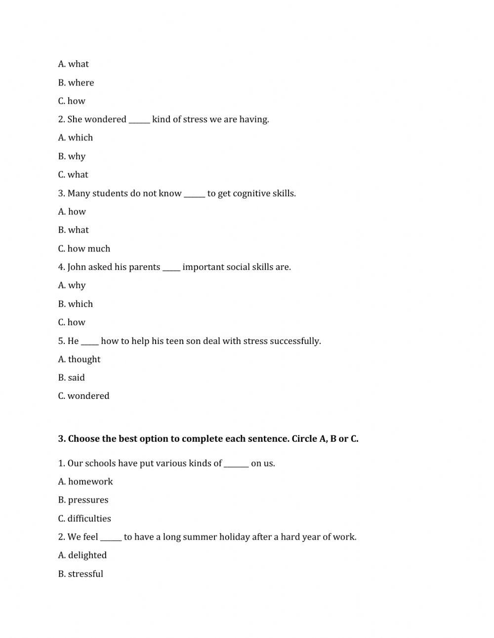 Lớp 9 - Unit 4 LIFE IN THE PAST-LANGUAGE FOCUS