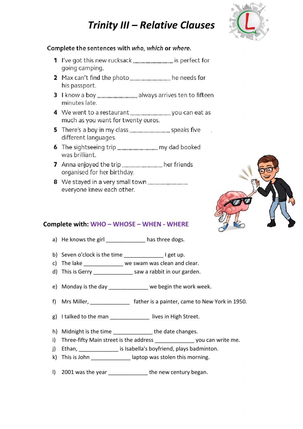 Relative clauses