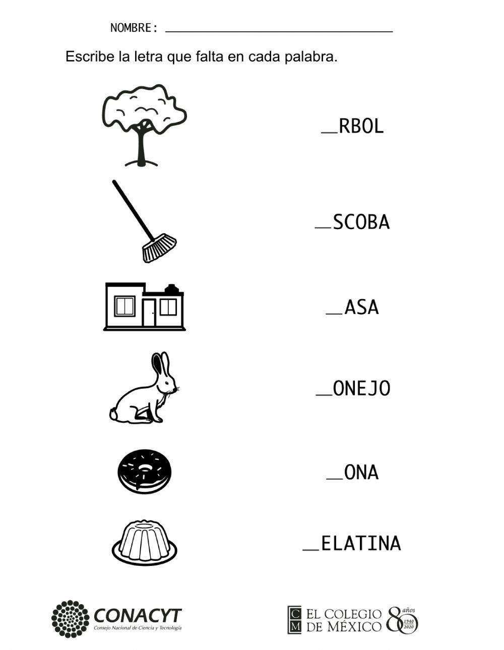 Ejercicio de escritura