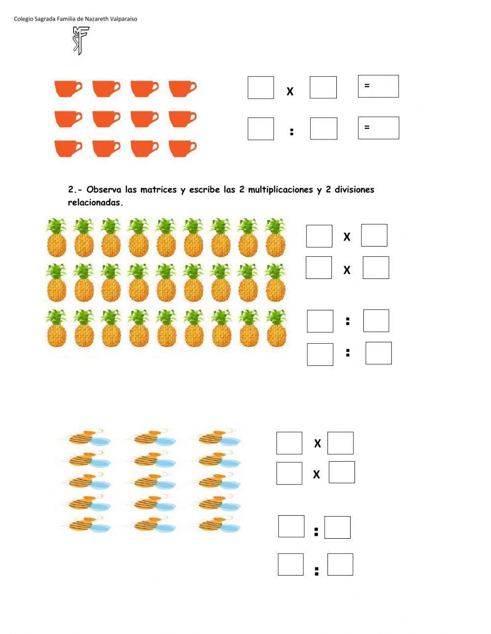 Matrices : Multiplicación y división