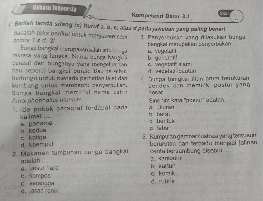 Bahasa Indonesia KD 3.1 kelas 6 Ayo sekar Belajar CV Graha Pustaka