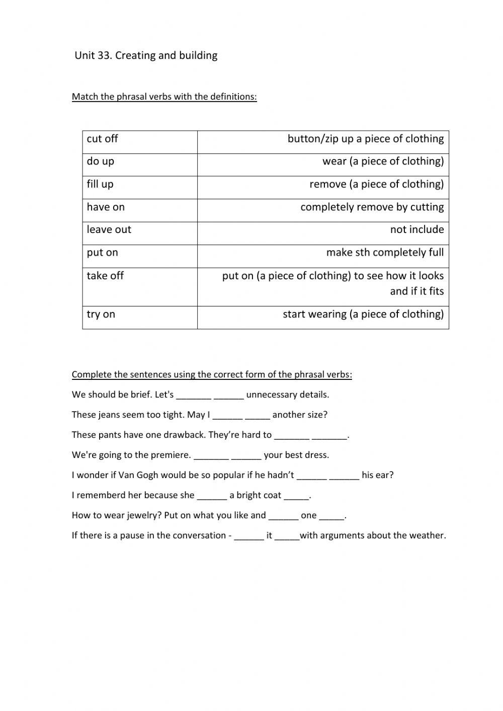 Creating and building Phrasals