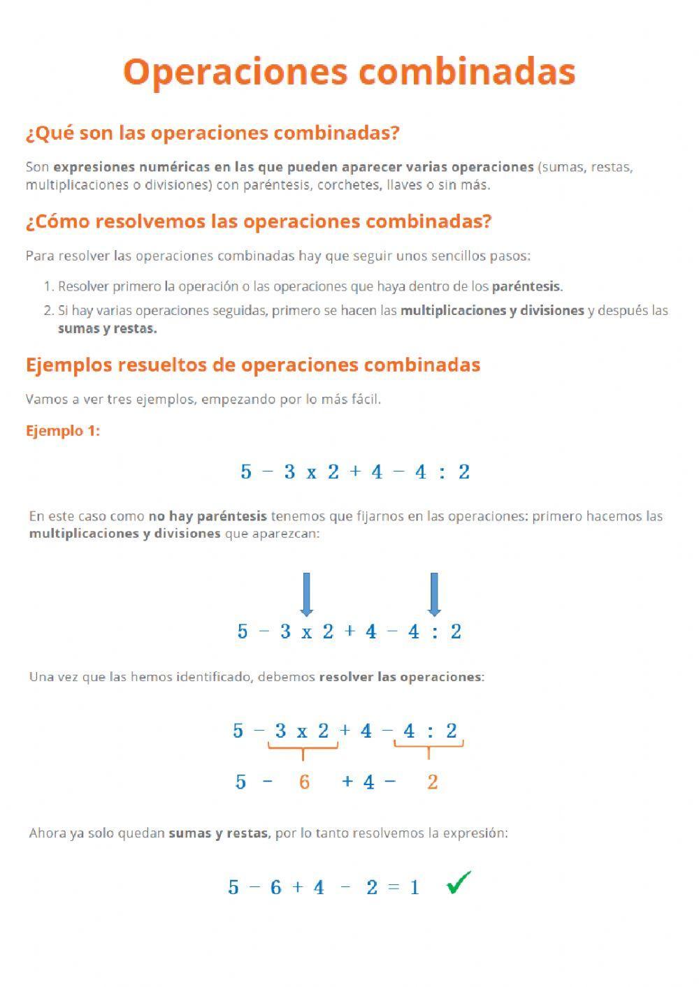 Operaciones Co,binadas