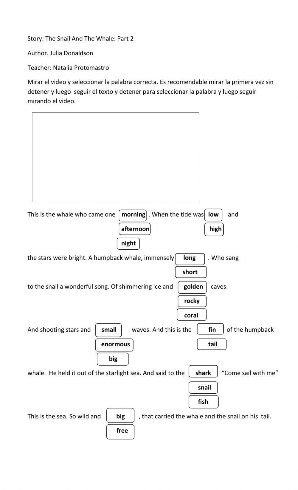 The Snail And The Whale: Part 2