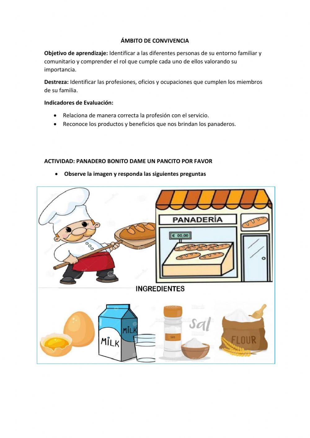 Panadero bonito dame un pancito por favor