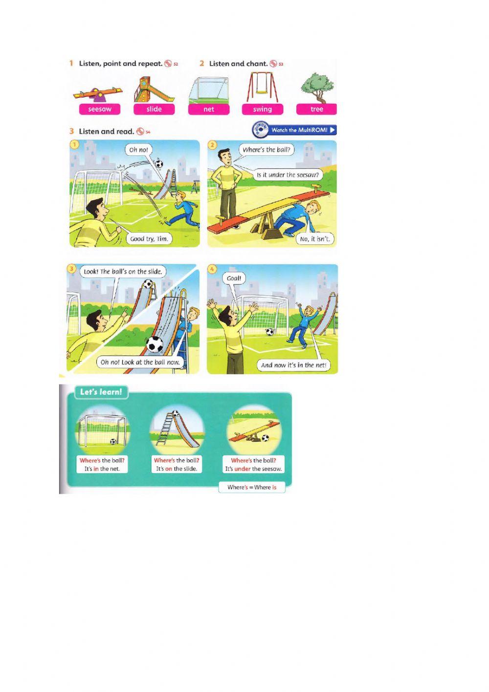 Prepositions of place