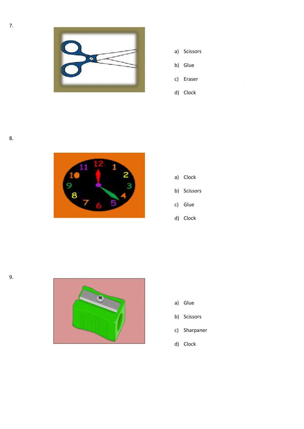 Mengenal objek exercise | Live Worksheets