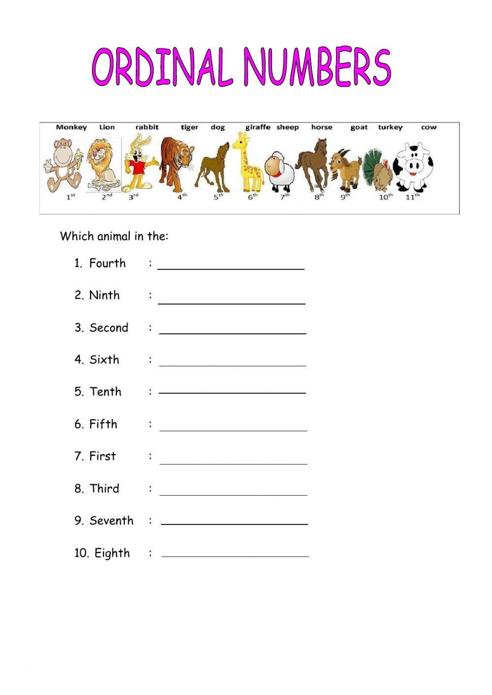 Ordinal numbers