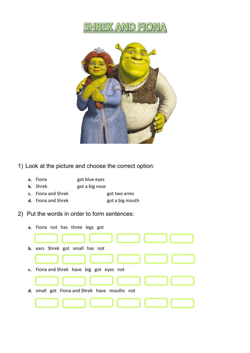 Shrek and Fiona - Have-has got