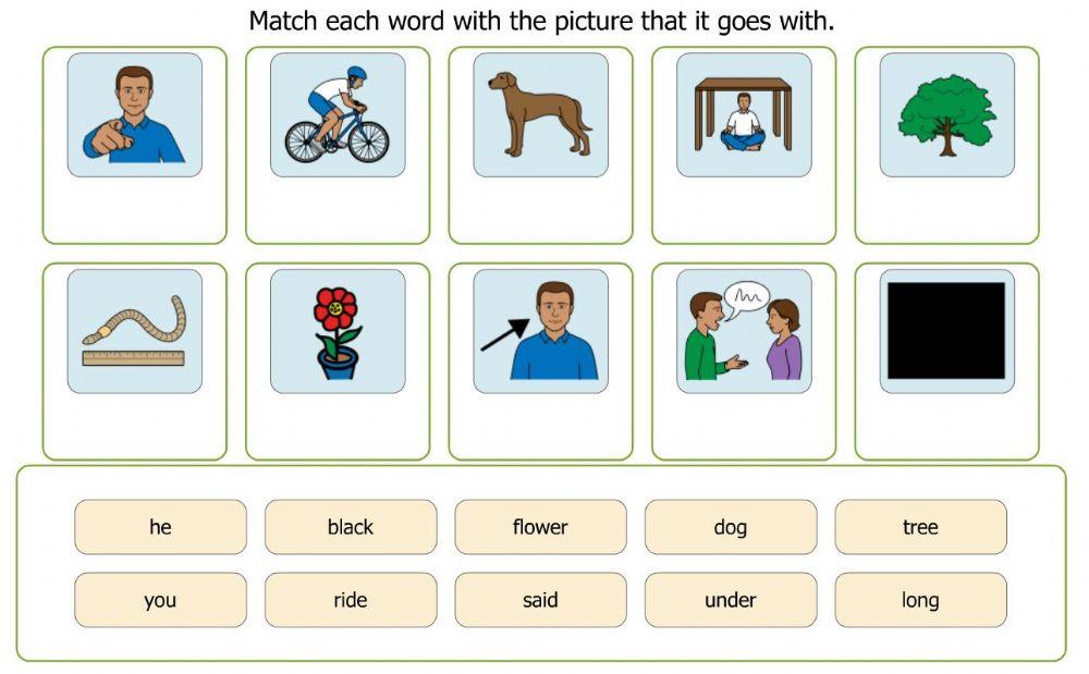 Reading and matching pictures