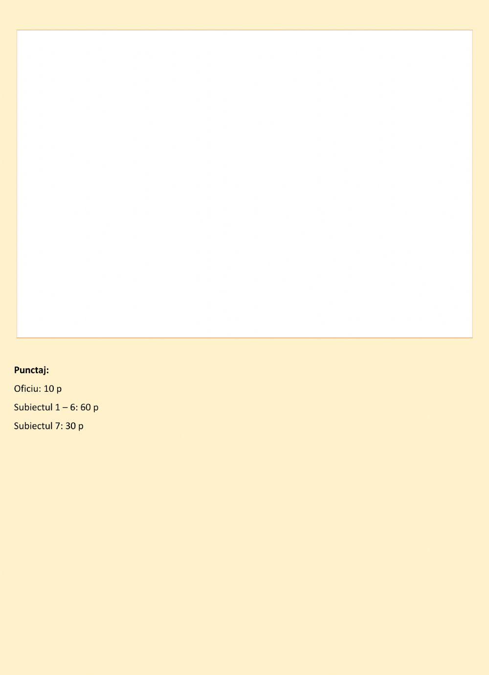 Test initial la fizica clasa X a