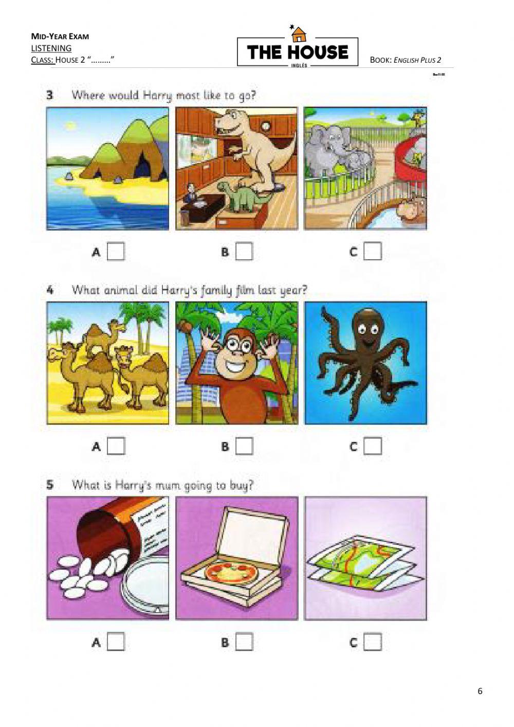 H2 MID YEAR EXAM - LISTENING