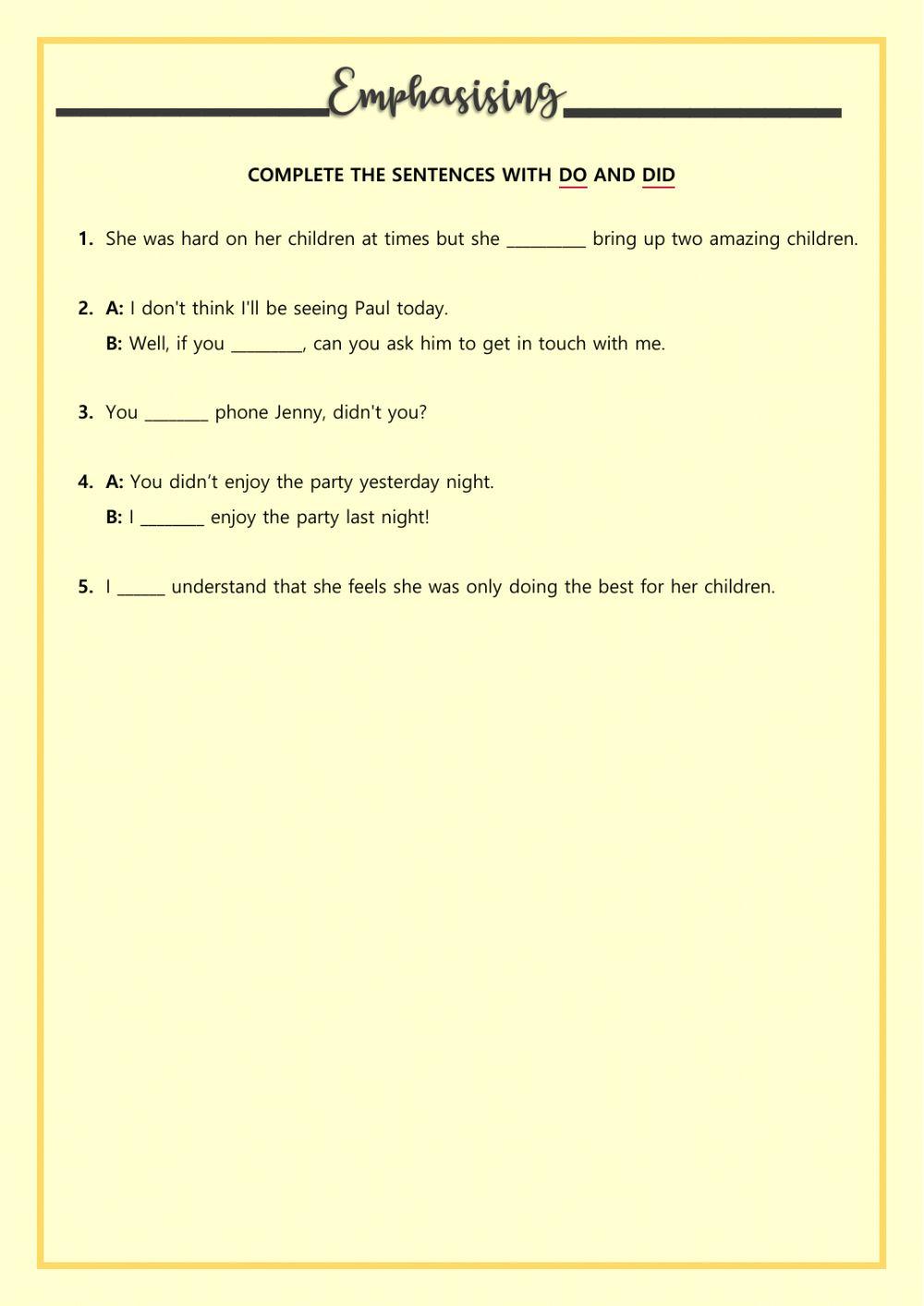 Grammar revision paper 2