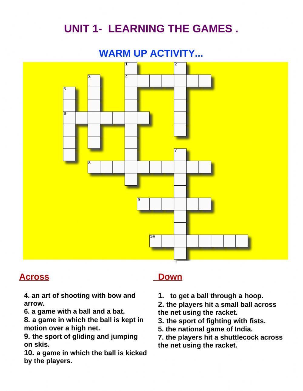 Learning  the  game - crossword  puzzles