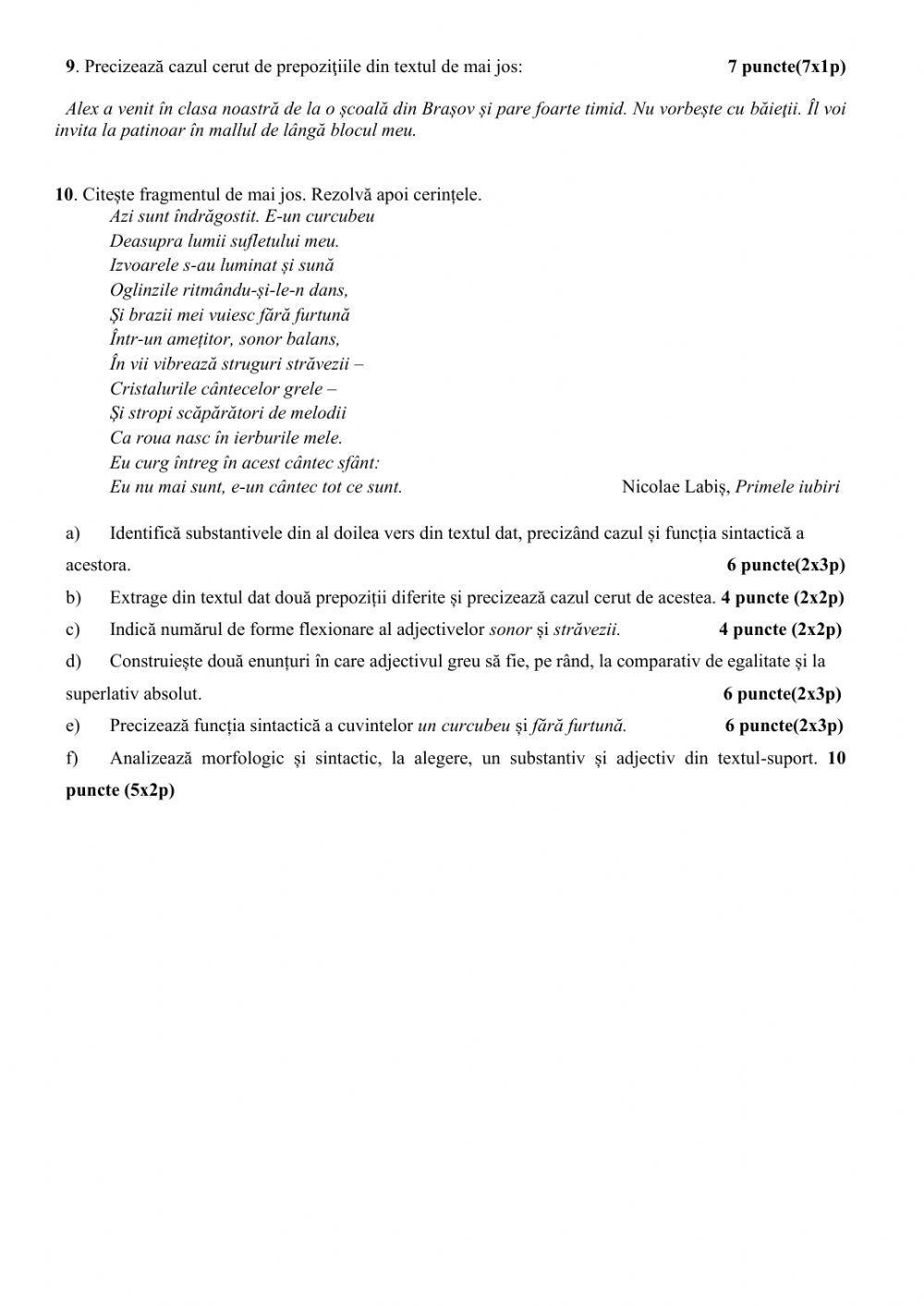 Adjectivul și substantivul