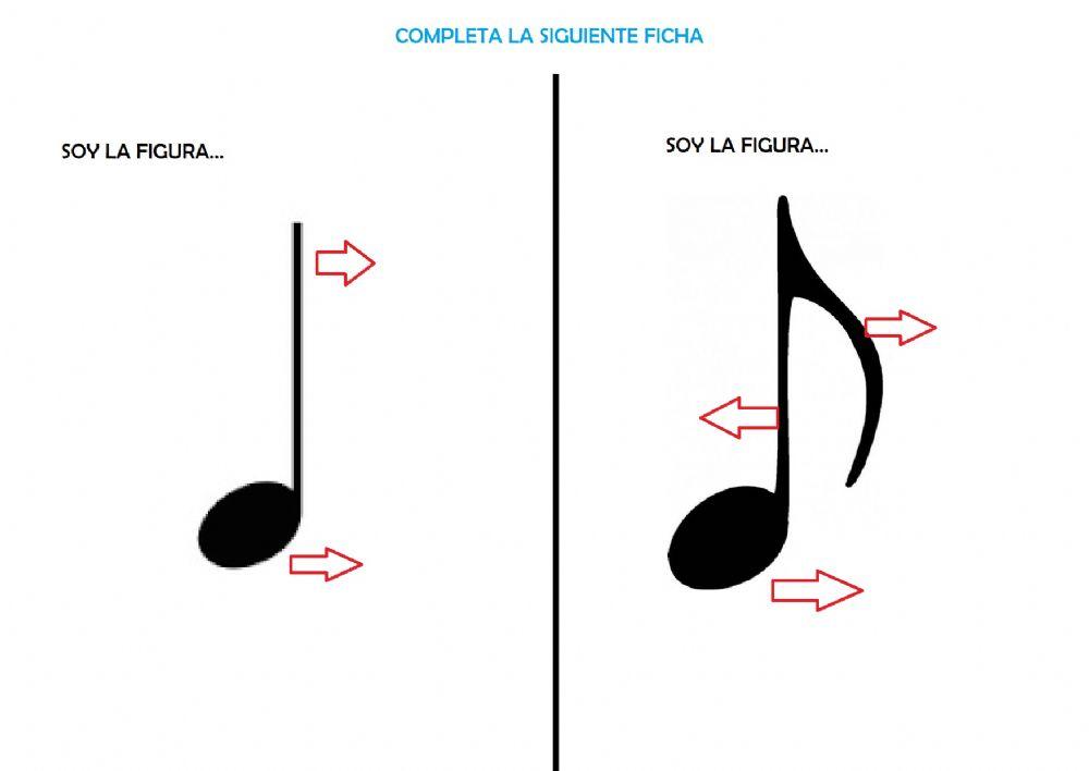 Las partes de las figurs musicales