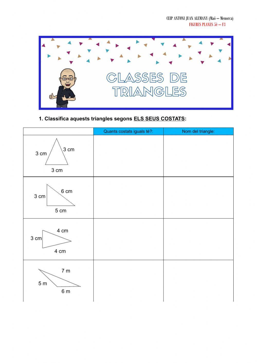 Classes de triangles