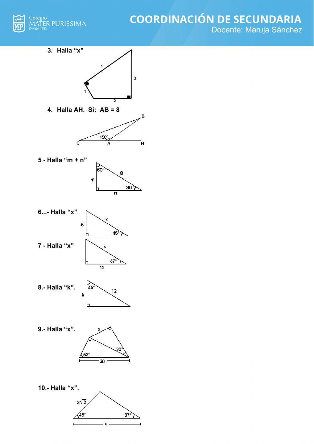 Triángulos notables
