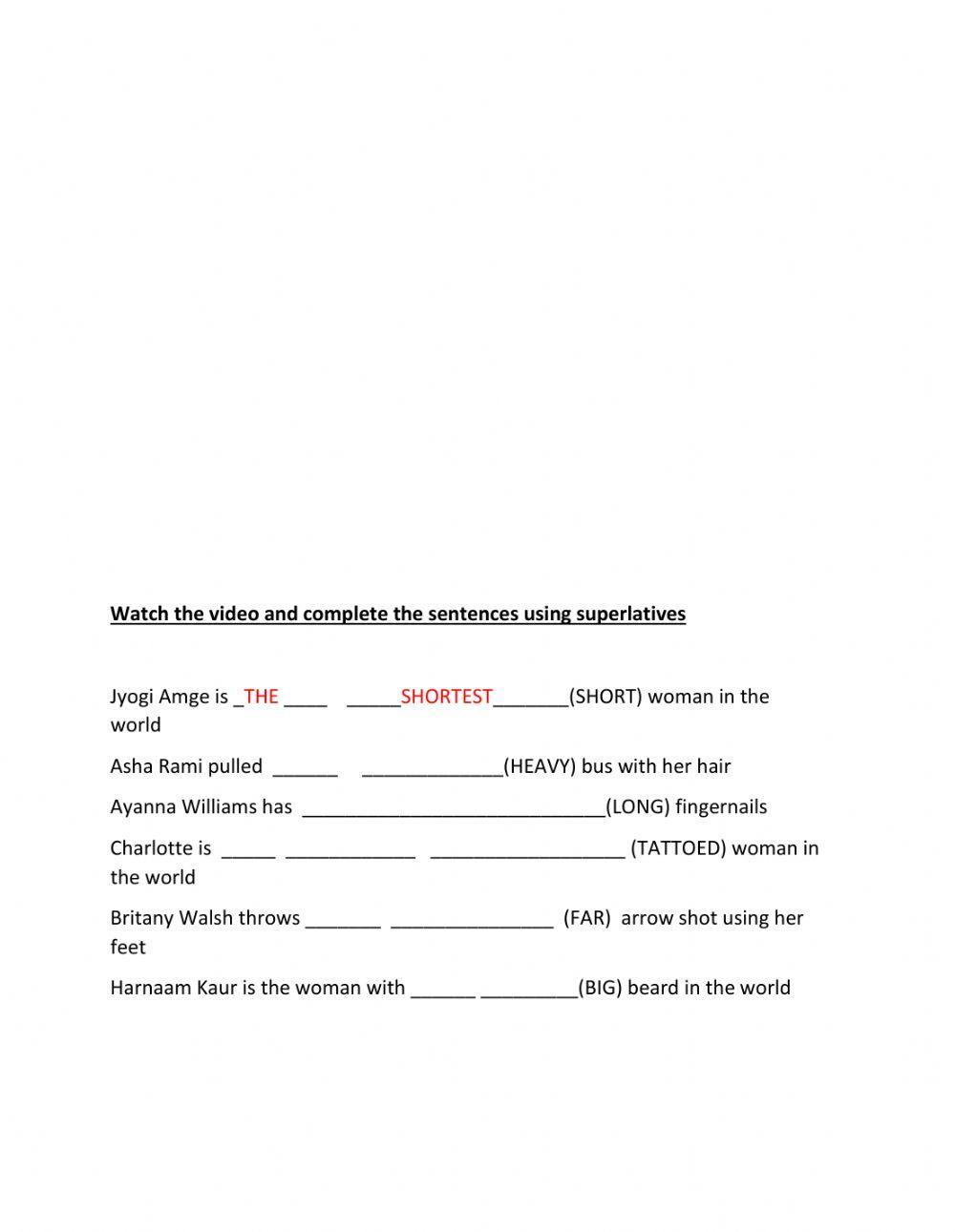 Superlatives guinness records