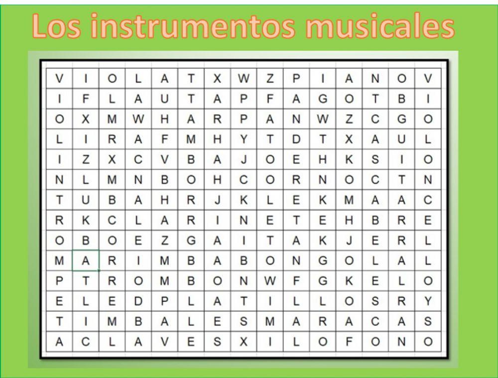 Los instrumentos musicales