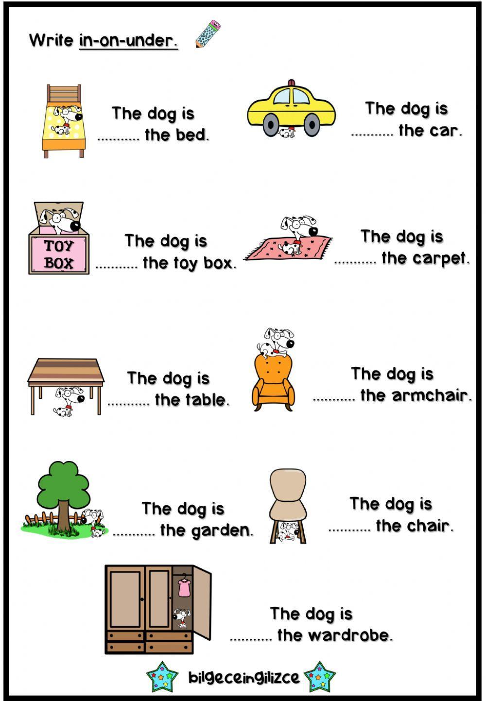 Prepositions of place