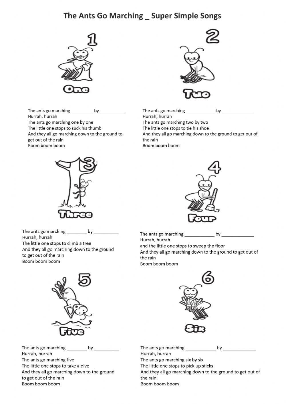 Ants Go Marching Lyrics