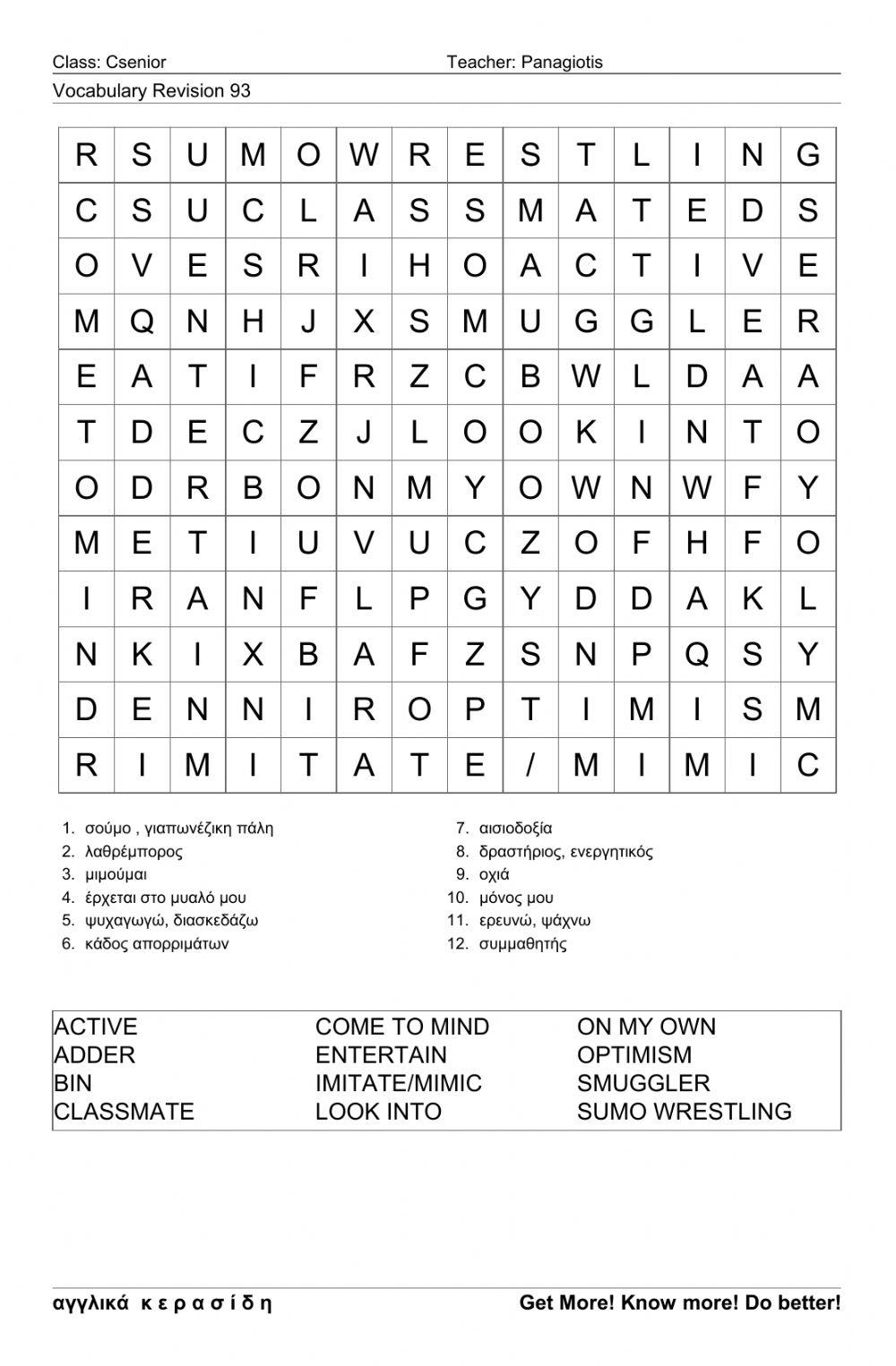 Csenior Wordsearch93